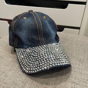 Blingy denim hat